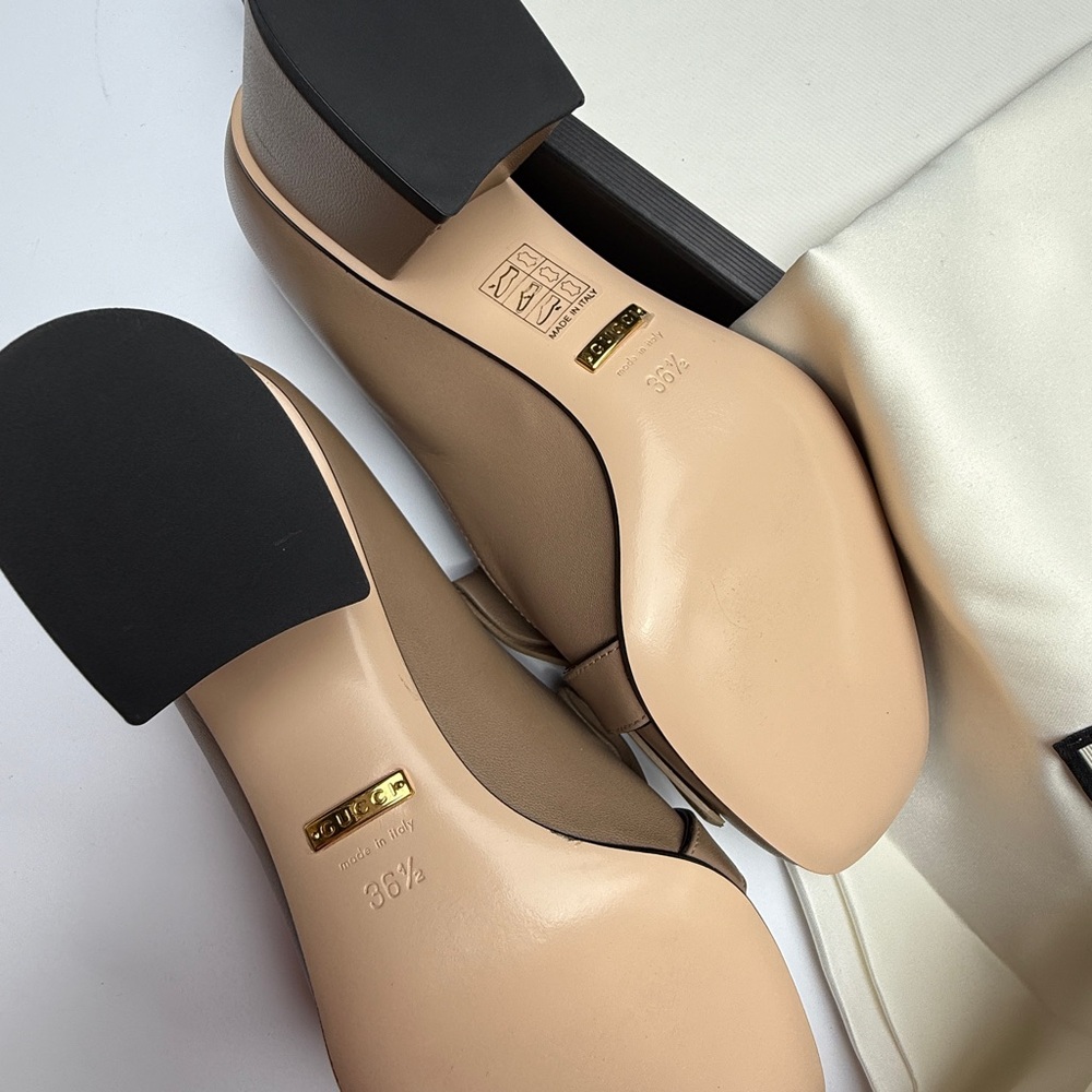 NWT Gucci Malaga Kid GG Marmont Fringe 50mm Loafer Pumps - Picture 14 of 16